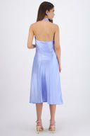 Vestido satinado cascada