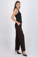 Pantalón liso cinturón