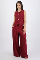 Pantalón amplio liso