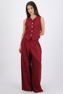 Pantalón amplio liso