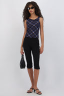 Pantalon capri liso