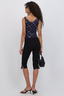 Pantalon capri liso