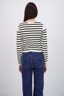 Cardigan rayas tejido de punto