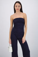 Top strapless detalle abertura