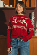 Christmas sweater with reindeer